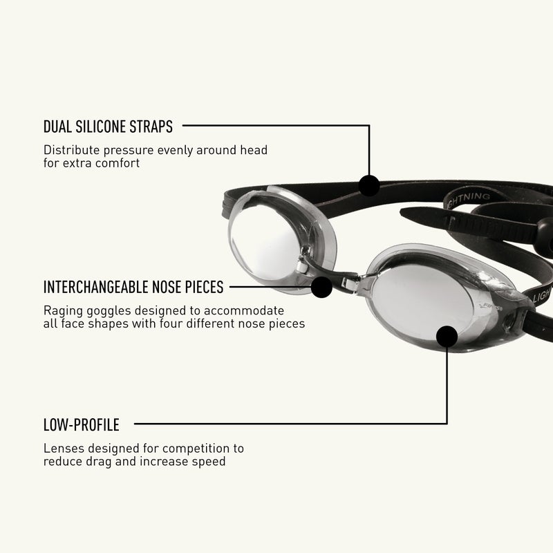 FINIS Lightning Goggles (Silver/Mirror) - Image 4
